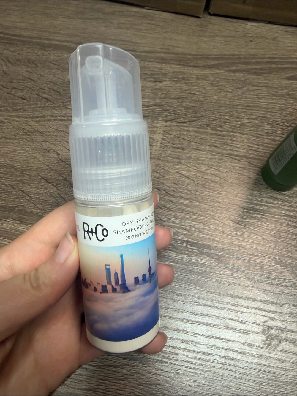 R+Co dry shampoo powder $34 retail